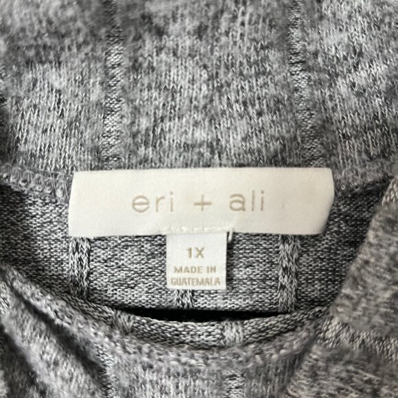 Gray Mock Neck Tunic Sweater Anthropologie - Picture 3 of 3